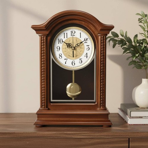 Wooden pendulum timepiece - wooden,