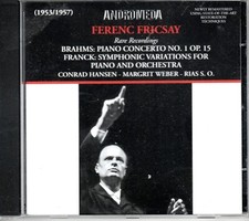 BRAHMS - PIANO CONC NO 1 - FRANCK - HANSEN - WEBER - FRICSAY - 1950'S