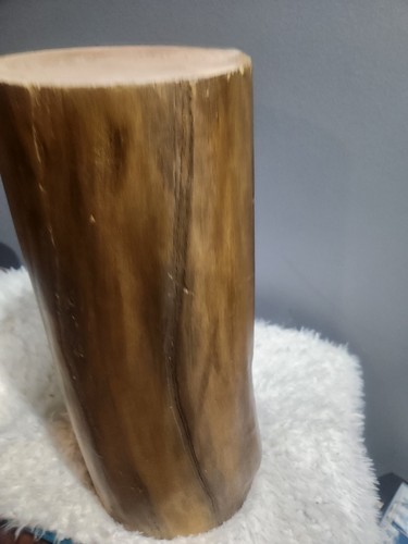 Tree stump stool - natural, edge