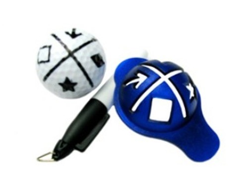 Golf ball stencil and - golf,