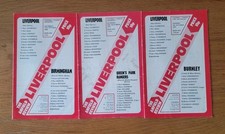 3 1975/76 Liverpool HOME Programmes