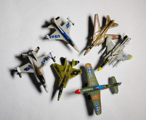 Small toy military airplanes - small,