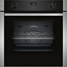 Neff N50 B3ACE4AN3B Slide and Hide Electric Single Oven - Stainless B3ACE4AN3B
