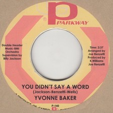 Yvonne Baker You Didnt Say A