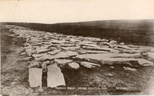 REAL PHOTO POSTCARD OF ROMAN ROAD, NEAR GOATHLAND, NORTH YORKSHIRE BY J. T. ROSS