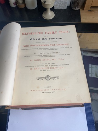 Kitto family bible c - bible, (c