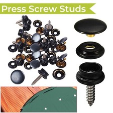 Upholstery Snap Fasteners 15mm Jacket Popper Press Studs Screw Furniture Closure
