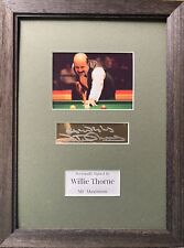 Snooker  Player Willie Thorne