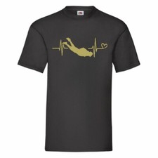 Skydiving Heartbeat T Shirt Small-2XL