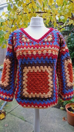 Handmade crochet neck - crochet, v