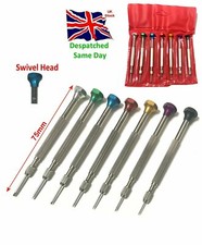 Watchmakers Anodised Precision 7pc Screwdriver Set Wallet Colour Coded