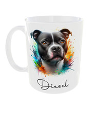 Personalised Staffordshire Bull Terrier Mug Staffy Dog 11oz Cup Gift Boxed