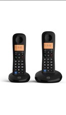 BT Everyday Cordless Landline House Phone, Basic Call Blocker, Twin Handset Pack