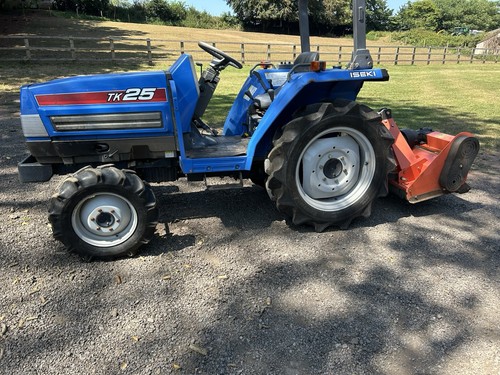 Iseki tractor and flail - tractor,