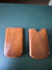 VINTAGE ANTIQUE LEATHER CIGAR CASE ALL GOOD STITCHING & ORIGINAL PATINA