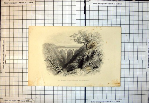 Old peaths bridge ravine - old,