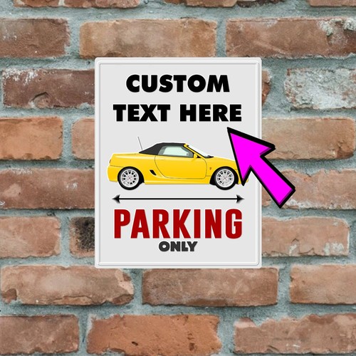 Custom man cave metal parking - custom,