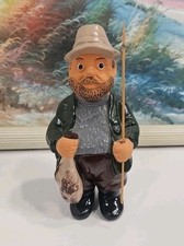 Ceramic Fisherman Figurine