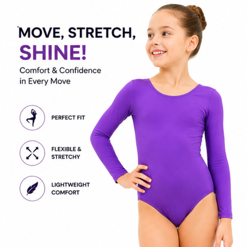 Long sleeve kids girls - long,