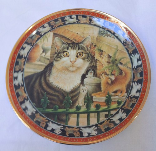 Lesley anne ivory cats plate - lesley,