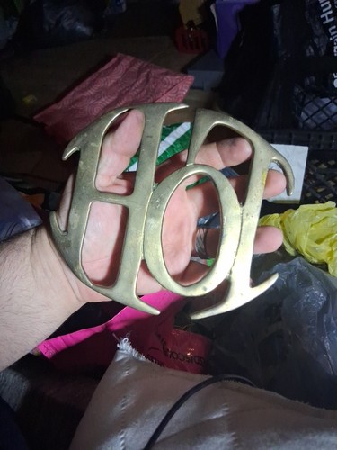Vintage brass trivet hot - vintage,
