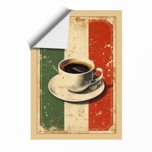 Italian coffee retro framed - italian,