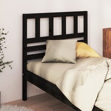 Black Solid Pinewood Bed