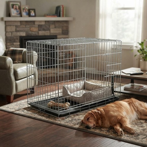 Collapsible dog crate - collapsible, with