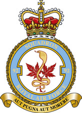 RAF 92 SQUADRON BADGE ON METAL