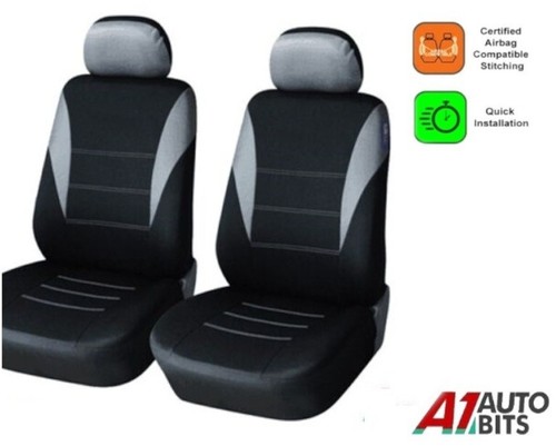 Front grey car seat covers - grey,