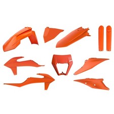 KTM Plastics Kit EXC EXCF 2020 - 2023 All Orange Polisport Enduro Fairings 91041