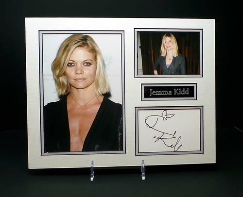 Jemma kidd signed mounted - kidd, sexy