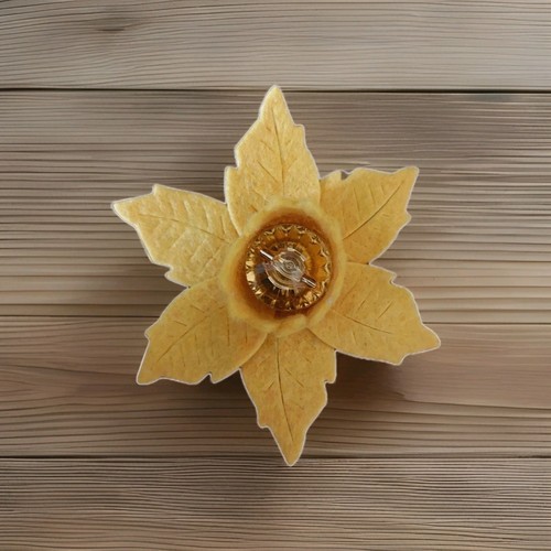 Handmade felt daffodil flower - felt,