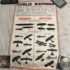 WW1 PUBLIC WARNING POSTER