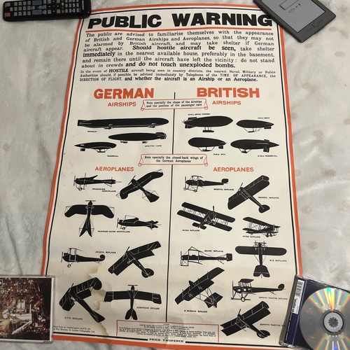 Ww1 public warning - ww1, poster