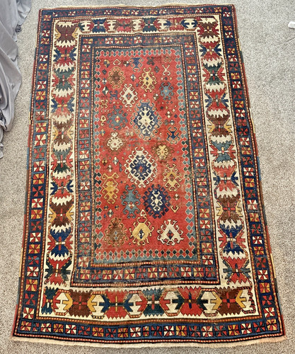 Hand knotted caucasian kazak - hand-knotted,