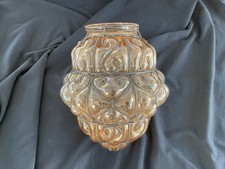 AMBER  BLOWN GLASS LIGHTSHADE