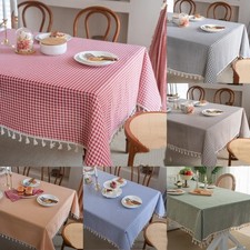 Gingham Check Tablecloths