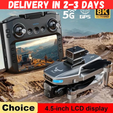 Drone 8K Professional GPS HD Camera Drones 5G WIFI FPV Video 4K UAV 5.9 Inch Lar