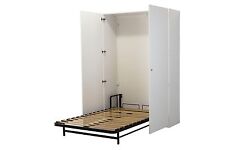 WallbedKing Folding Guest bed, Pull Down Murphy bed, Hidden bed in Wardrobe