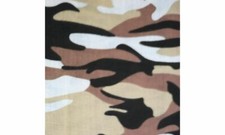 Camouflage Polycotton Fabric Material Ways By the Metre 45'' Blue Beige Green