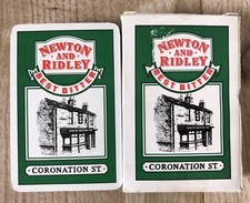 A pack of CORONATION STREET Newton and Ridley Best Bitter souvenir playing cards