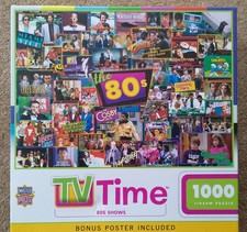 Masterpieces 1000 Piece Jigsaw Puzzle 1980s USA TV Shows includes Poster TV