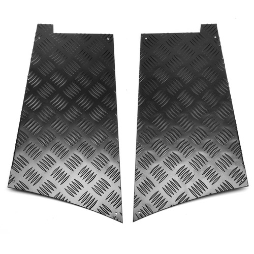 Rear wing corner chequer plate - rear,