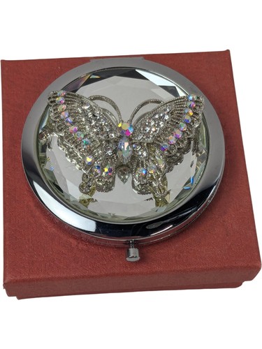 Butterfly crystal compact - butterfly,