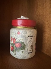 Glass jar storage shabby chic