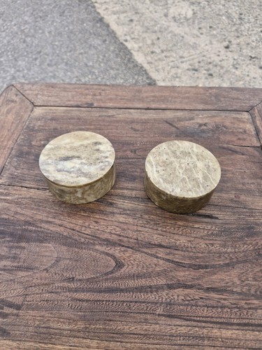 Marble soapstone trinket - or,