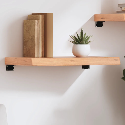 Walplus wall shelf light - light, brown
