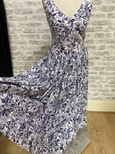 Laura Ashley (no label) vintage cotton dress size S chest 35" L 48" PB108