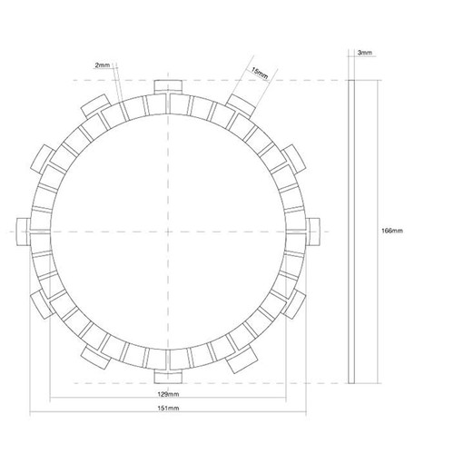 Clutch disc crankset - clutch, fcc